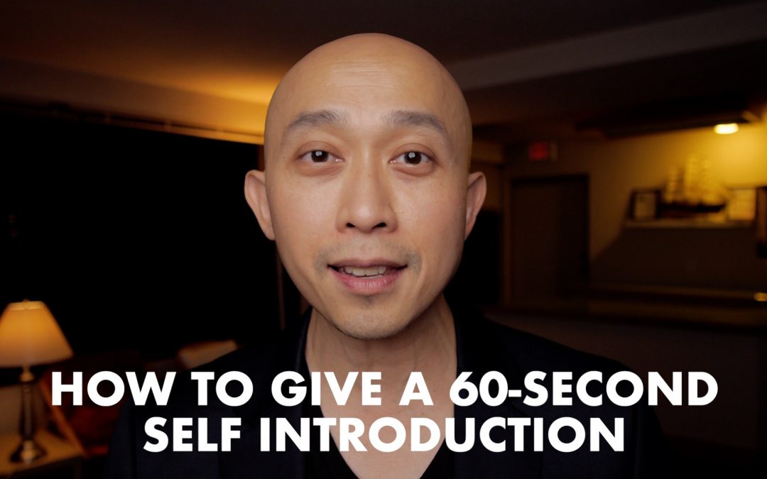How to Give a 60 Second Self-Introduction Presentation [VIDEO]